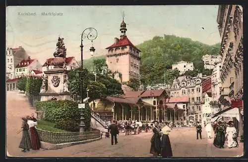 AK Karlsbad, Marktplatz