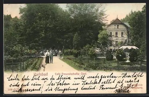 AK Karlsbad, Cafe Freundschaftssaal