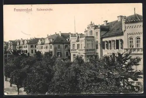 AK Franzensbad, Kulmerstrasse mit Haus Windsor