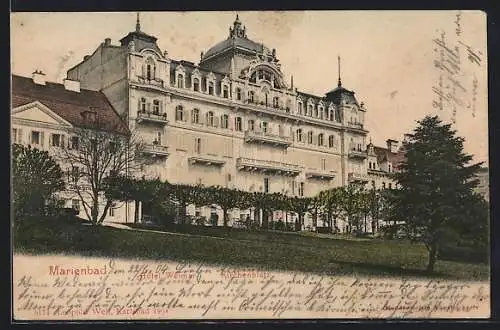 AK Marienbad, Hôtel Weimar am Kirchenplatz