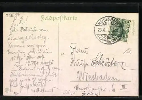 Künstler-AK Arthur Thiele: Fürst und Volk einmütig in der Schlacht für Deutschlands Ehr`, Kaiser Wilhelm II.