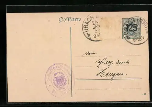 AK Ganzsache Dienstpost, 30 Pfennig