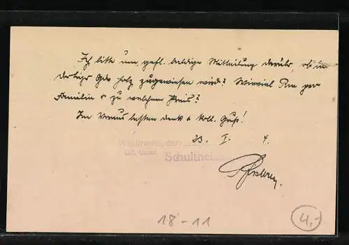 AK Ganzsache Dienstpost, 30 Pfennig