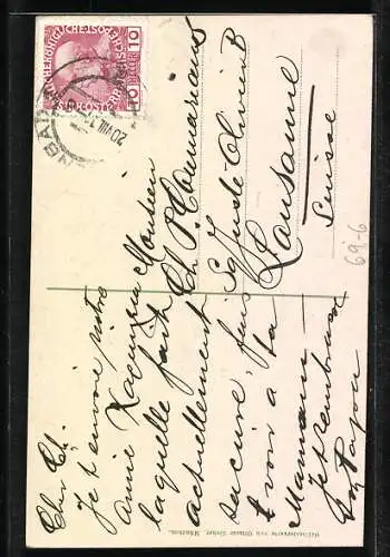 AK junge Frau nach einem Moorbad, Homöopathie