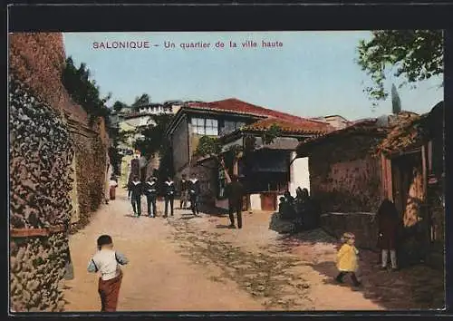 AK Salonique, Un quartier de la ville haute