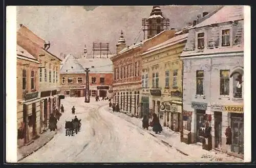 AK Szekesfehervar, Blick in die Szögyény Marich-Gasse