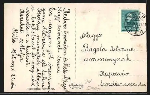 AK Eger, Az Angolkisasszonyok egri B. M. W. intézete