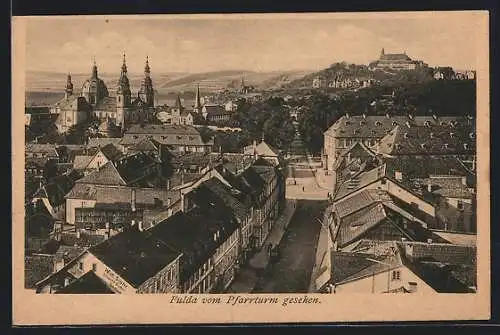 AK Fulda, vom Pfarrturm gesehen
