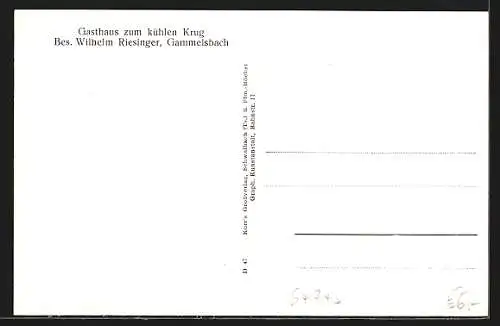 AK Gammelsbach, Ortsansicht aus der Vogelschau