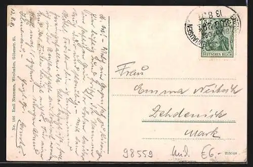 AK Oberhof / Th., Partie am Herzog-Ernst-Denkmal