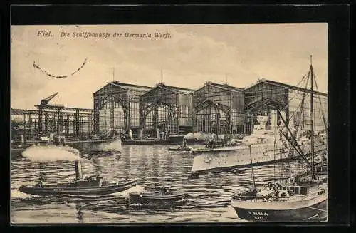 AK Kiel, Schiffbauhöfe der Germania-Werft