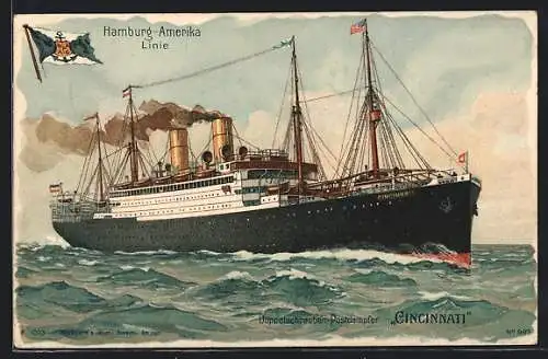 AK Doppelschrauben-Postdampfer Cincinnati