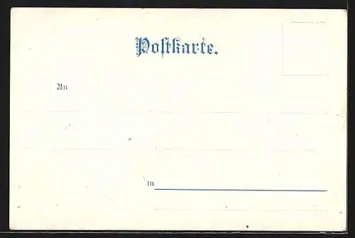 Künstler-AK Ausfahrt des schweiz. Dampfers St. Gotthard aus dem Hafen von Rorschach