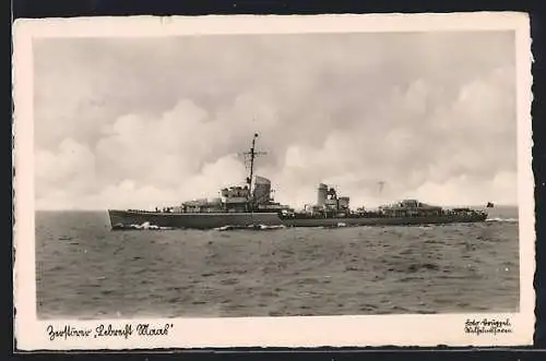 AK Zerstörer Leberecht Maass der Kriegsmarine