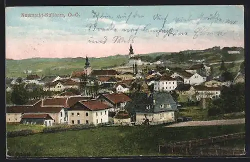 AK Neumarkt im Hausruckkreis, Ortsansicht mit Kallham