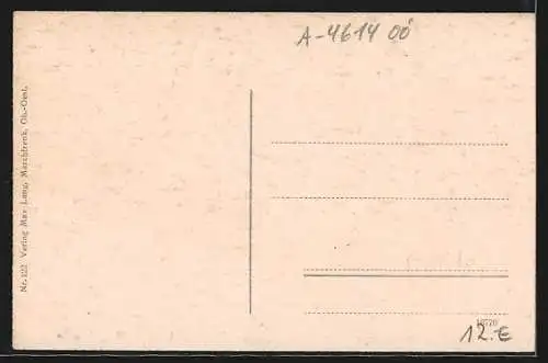 AK Marchtrenk, Strassenpartie mit Kirche und Pferdewagen