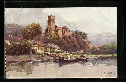 Künstler-AK Fritz Lach: Nibelungenweg, Weitenegg a. D.