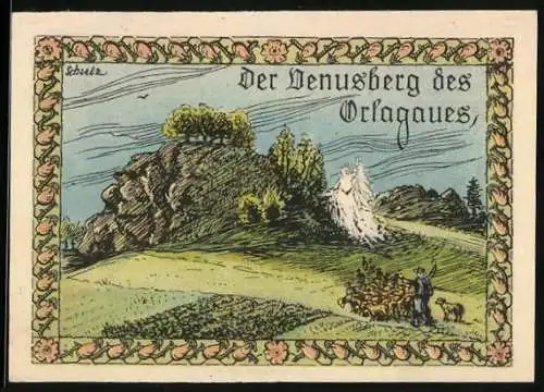 Notgeld Rehmen 1921, 25 Pfennig, Venusberg des Orlagaues