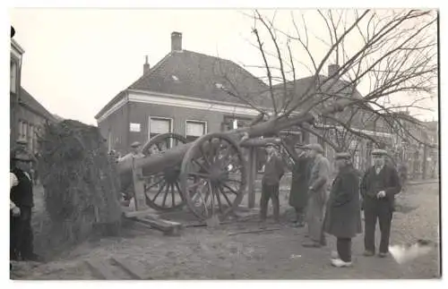 Fotografie M. J. Hartgerink, Diepenheim, Ansicht Diepenheim, Verpflanzung der Wilhelminalinde