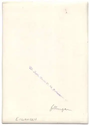 Fotografie W. Apel, Berlin, Ansicht Ellingen, Schloss und Statuen an der Grabenbrücke