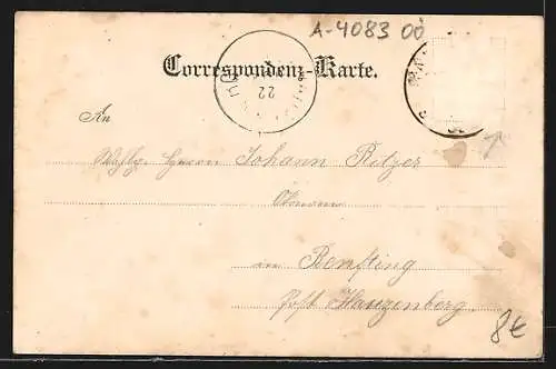 AK Haibach, Gasthof Mauth mit Umgebung, Saffra Matica / Portrait