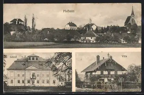 AK Pfaffstätt, Schloss und Villa