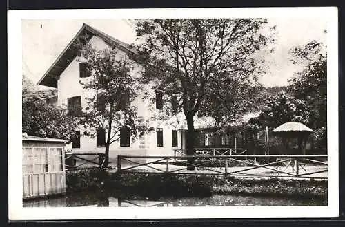 AK Munderfing, Jausenstation zum Schnapsbrenner im Achtal