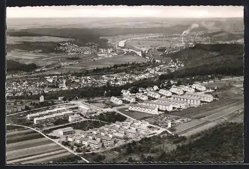 AK Plochingen, Vorstadt Stumpenhof aus der Vogelschau