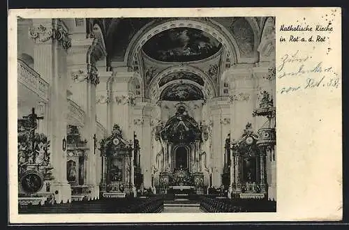 AK Rot a. d. Rot, Inneres der Katholischen Kirche