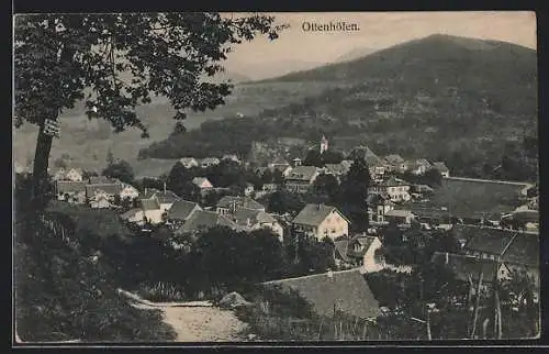 AK Ottenhöfen, Totalansicht aus der Vogelschau