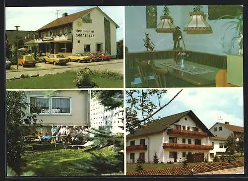 AK Breuna, Das Hotel-Restaurant Sonneneck, Parkplatz, Gastzimmer und Garten, Stadtpfad 2