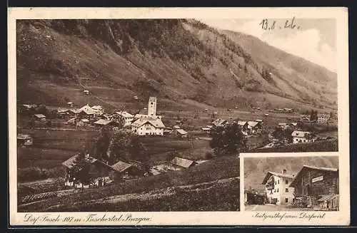 AK Fusch /Pinzgau, Postgasthof zum Dorfwirt, Ortsansicht