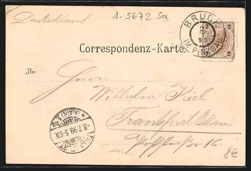 AK Bruck /Pinzgau, Fuscherthal, Gasthof Bärenwirt, Bärenschlucht, Kesselfall