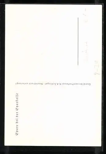 AK München, Städt. Spar- und Girokasse, Beharrlichkeit im Sparen bringt Wohlstand..., Grossvater mit Enkel