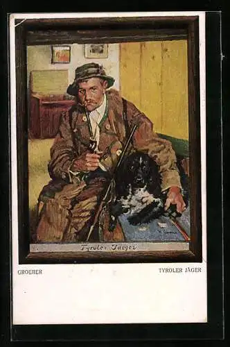 Künstler-AK Tyroler Jäger von Groeber