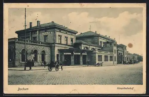 AK Bochum, Partie am Hauptbahnhof