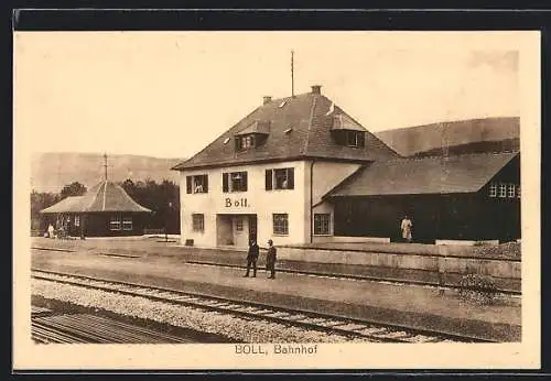 AK Boll / Göppingen, Bahnhof, Bahnsteig