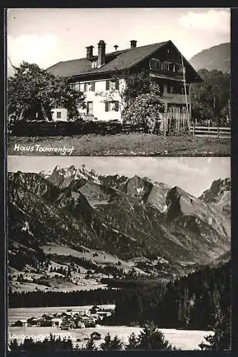 AK Langenwang /Allgäu, Hotel Haus Tannenhof, Teilansicht