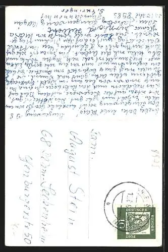 AK Langenwang /Allgäu, Hotel Haus Tannenhof, Teilansicht