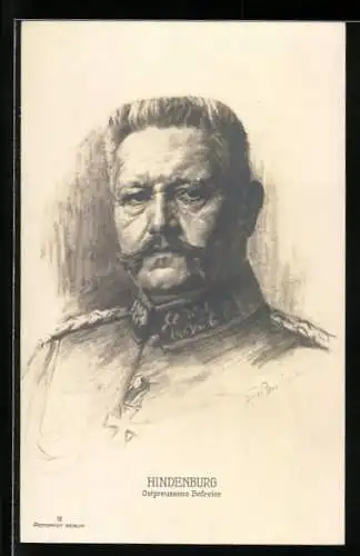AK Generalfeldmarschall Paul von Hindenburg in Uniform, Brustbild