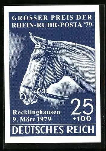 AK Recklinghausen, Der grosse Preis der Rhein-Ruhr-Posta 1979, Ein Pferdekopf