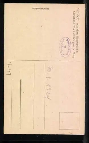 AK Portrait Christiane von Goethe