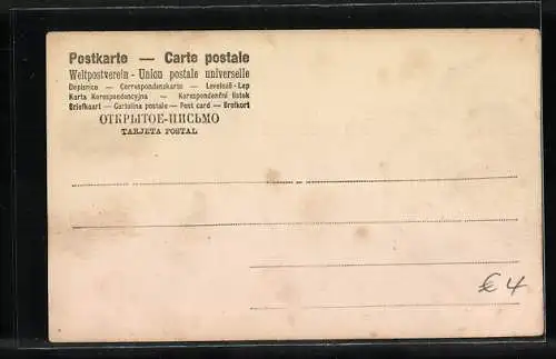 AK Jäger auf Pferden mit Hunden auf einer Wiese