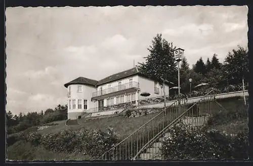 AK Nieheim /Kr. Höxter, Café-Hotel Berghof, Inh. Paul Reineke