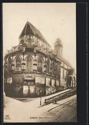 AK Bamberg, Blick auf die obere Pfarrkirche