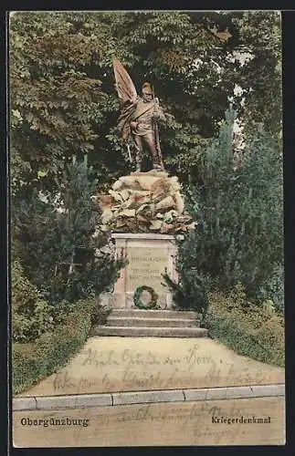 AK Obergünzburg, Kriegerdenkmal