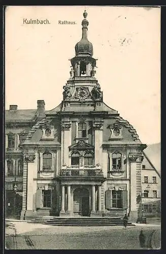 AK Kulmbach, Strassenpartie am Rathaus