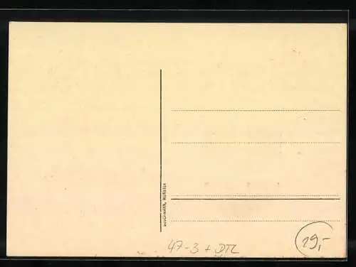 AK Münster /Westf., Kriegsabiturientia am Wasserturm 1942, Absolvia, Wappen