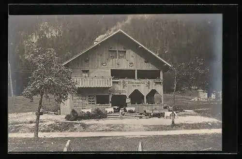 AK Breitenwang /Tirol, Seespitz, Gasthof Berg Heil! am Plansee