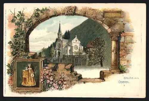 AK Odern, Blick auf die Kirche